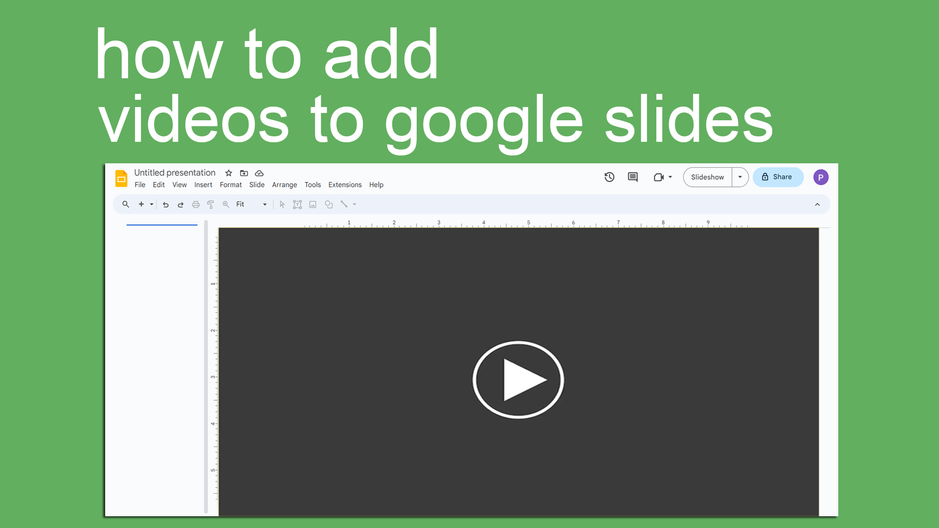 how to add videos to google slides